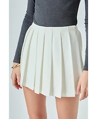 endless rose Women's Pleated Mini Skort