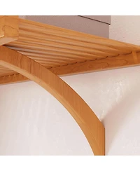 Solid Wood Reach-In Closet Organizer with 6 Drawers and Doors