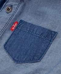 Levi's Boys 2T-7 Color-Blocked Shirt and Jogger Pants, 2-Piece Set