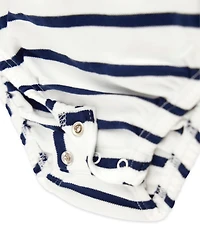 Guess Baby Girls Yarn Dye Interlock Short-Sleeve Bodysuit