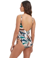 Bar Iii Women's Safari Chic Over-The-Shoulder Mio One-Piece Swimsuit, Macy's Exclusive