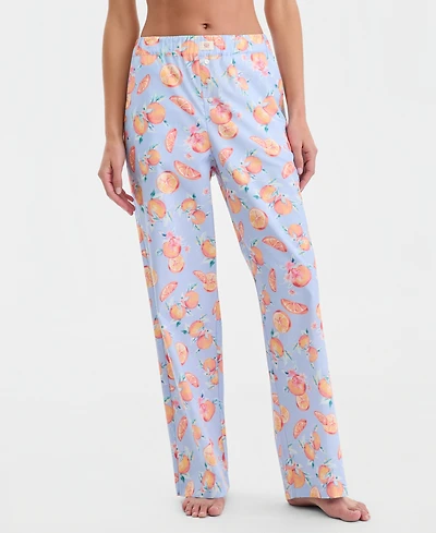 State of Day Women's Poplin Pajama Pants Xs-3X, Macy's Exclusive