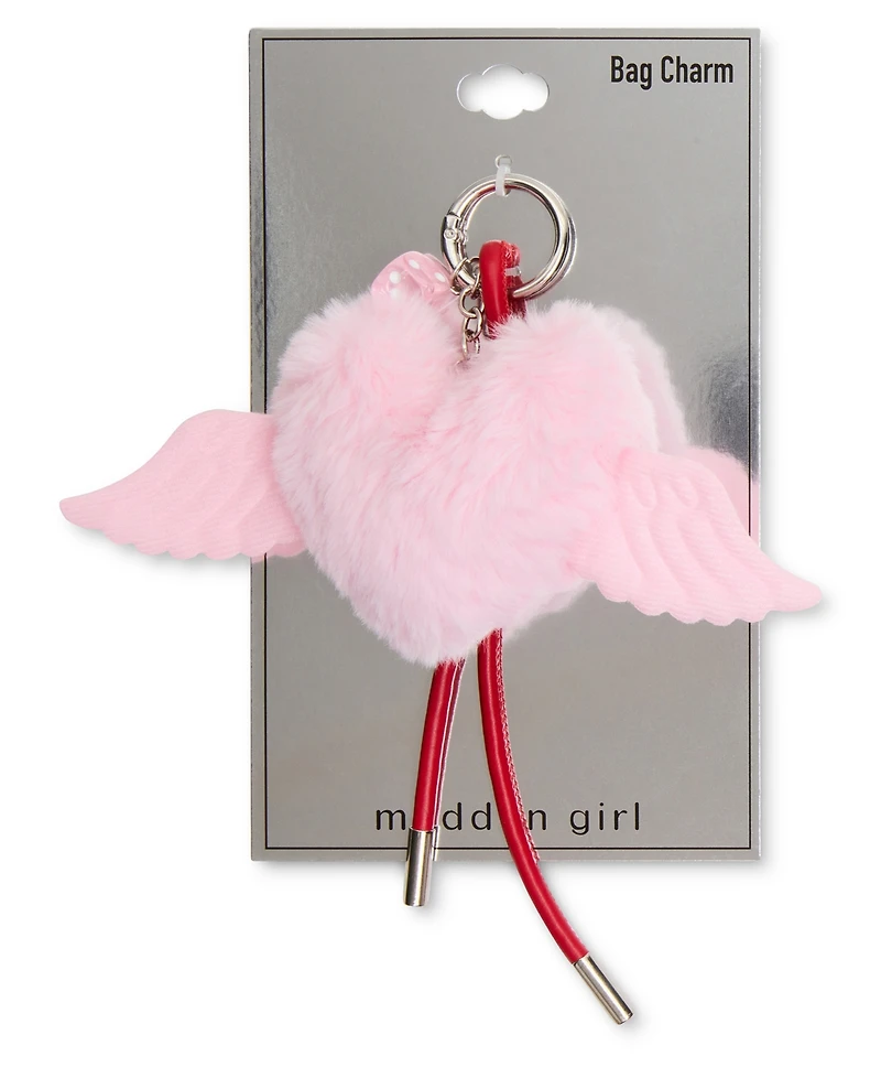 Madden Girl Heart Pom and Cherry Bag Charms