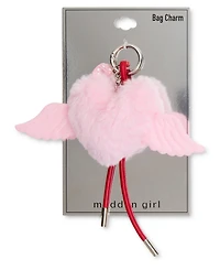 Madden Girl Heart Pom and Cherry Bag Charms