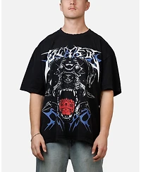 Loiter Men's mnml Faded Print Flannel Shirt