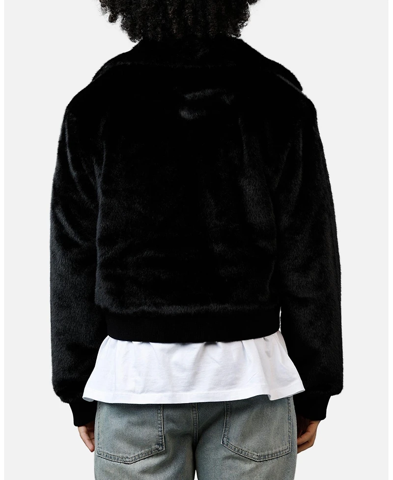 mnml Men's Night Wolf Faux Jacket