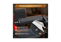 Aecojoy Leg Extension and Curl Lower Body Workout Machine, Heavy Duty Adjustable Leg Rotary Extension Plate Loaded Fitness Equipment