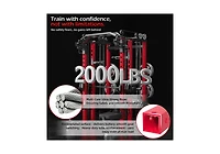 Aecojoy Smith Machine 2000lbs Crossover Machine with Lat Pulldown Strength Training Power Cages.