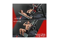 Aecojoy Hack Squat Leg Press Machine, 2 in 1 Adjustable Leg Exercise Workout Machine