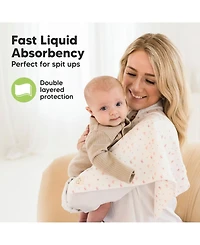 KeaBabies 6pk Shea Baby Burp Cloths for Boys and Girls, Burping Babies, Newborn