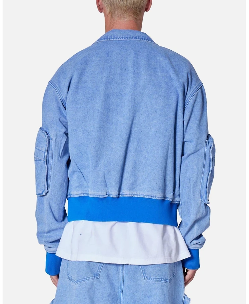 mnml Men's Cropped Denim Jacket