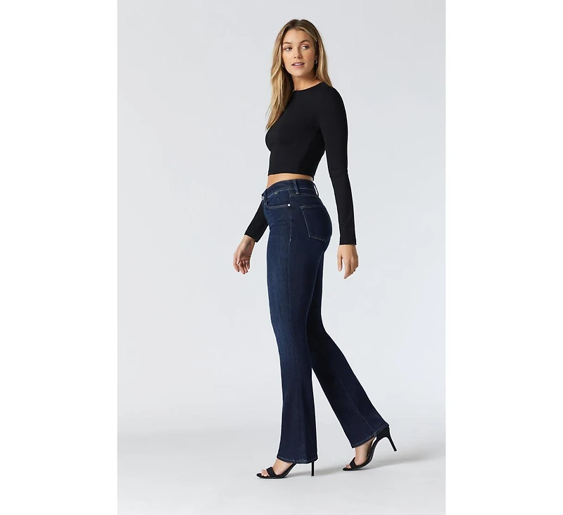 Mavi Jeans Women's Molly Mid Rise Bootcut Deep Supersoft
