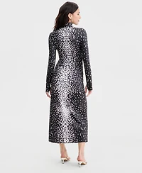 Bar Iii Women's Fawn-Print Maxi Dress, Macy's Exclusive