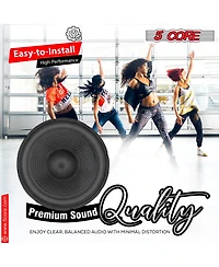 5 Core 12 Inch Subwoofer 1200W Pa Dj 8 Ohm Deep Bass Sub Woofer Loud Speaker