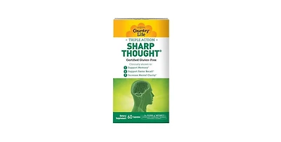 Country Life Triple Action Sharp Thought ,60 Capsules