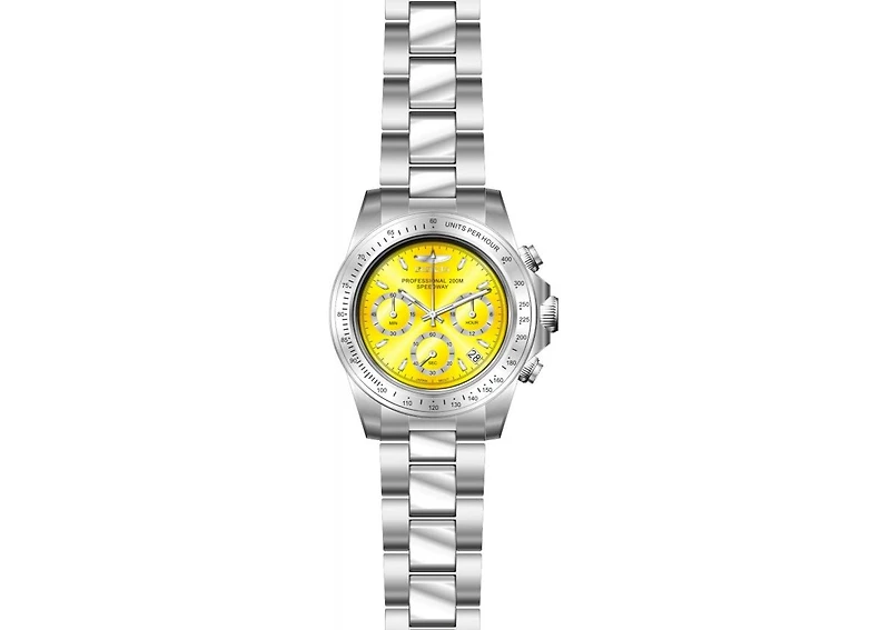 Invicta Men's 14383 Speedway Quartz Chronograph Yellow Dial Watch