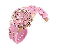Invicta Women's 39345 Angel Quartz Chronograph Pink Dial Watch