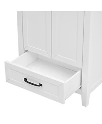 Casainc 24" Bathroom Vanity with Sink, Cabinet with One Drawer and Doors, Solid Wood and Mdf