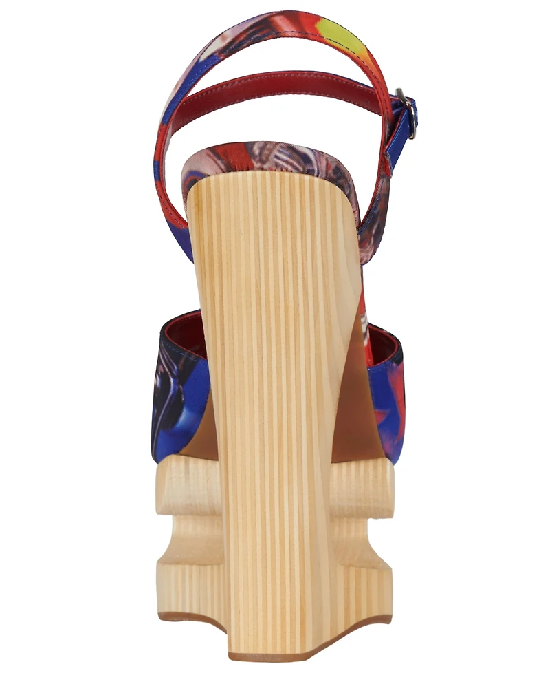 Jeffrey Campbell Women's Flag-Girl Sculpted Wedge Sandals