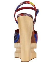 Jeffrey Campbell Women's Flag-Girl Sculpted Wedge Sandals