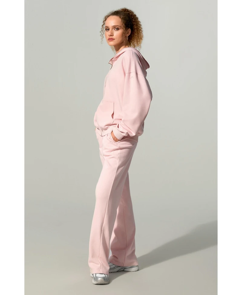 Lilysilk Women's Oversized Seamflow Full-Length Zip Hoodie