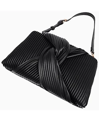 Jason Wu Pleated Knot Clutch with Shoulder Strap