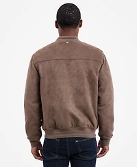 Michael Kors Men's Faux Suede Bomber Jacket