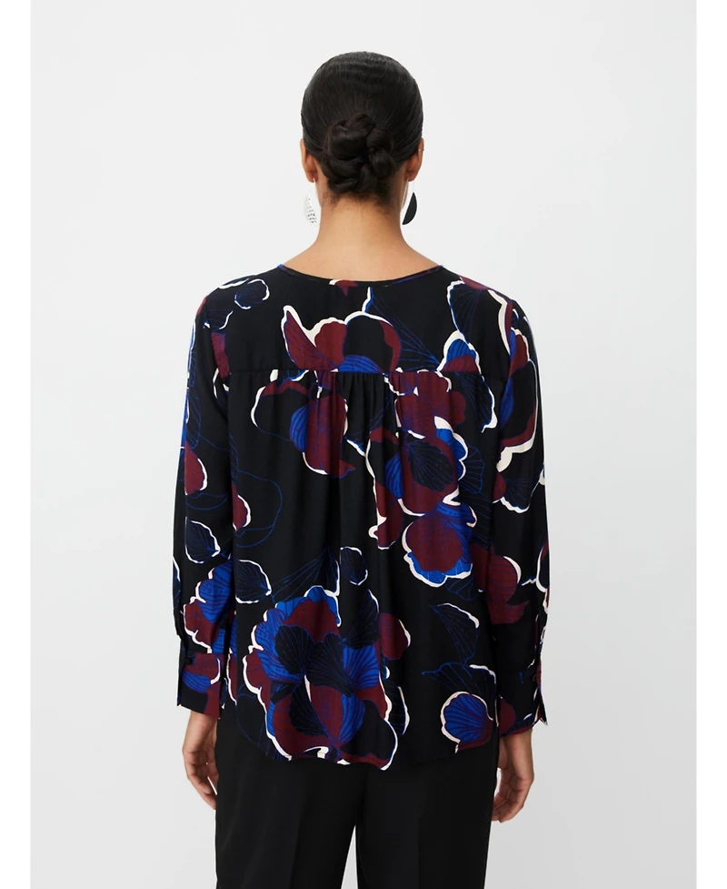 Masai Copenhagen Women's Belsanu Round Neck Long Sleeve Blouse