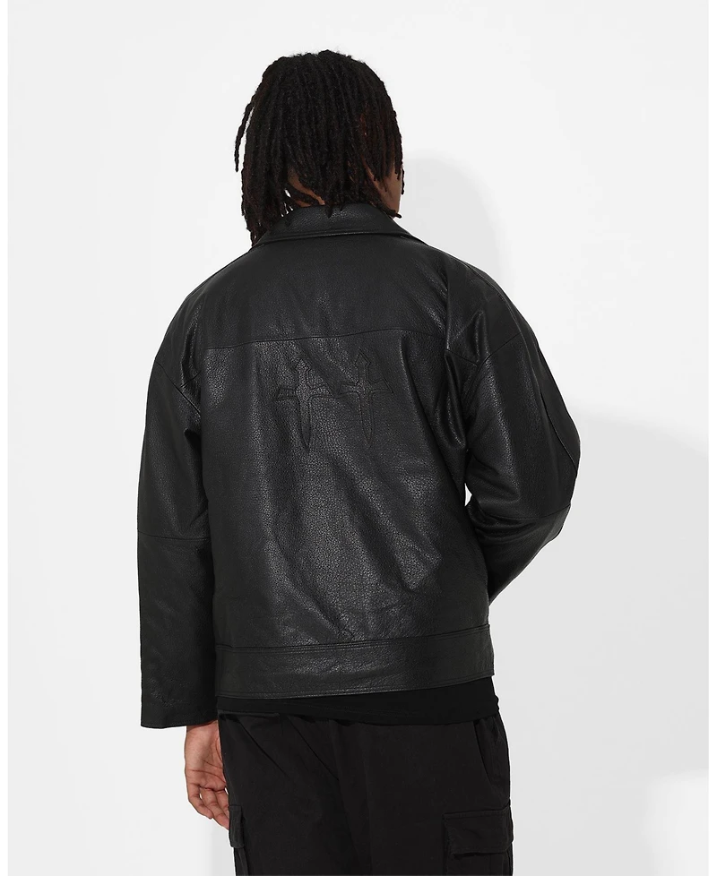 Saint Morta Men's Oversized Leather Bomber