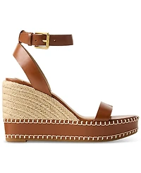 Lauren Ralph Women's Hilarie Ankle-Strap Espadrille Platform Wedge Sandals