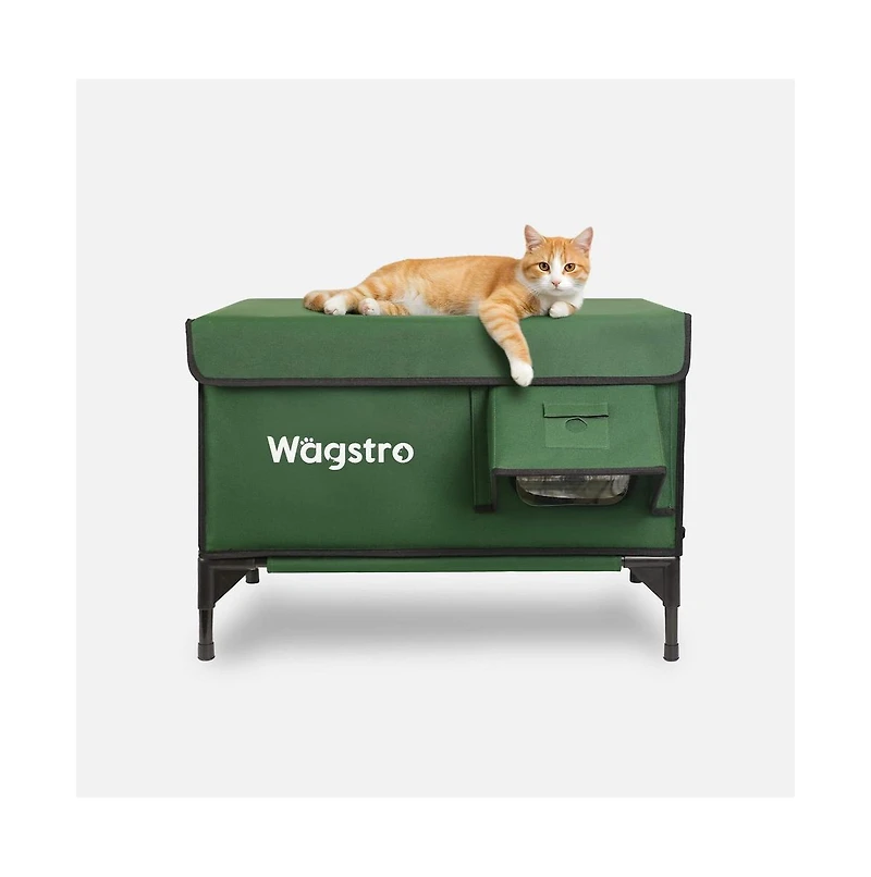 AllGuard Outdoor Heated Cat House – Night Camo