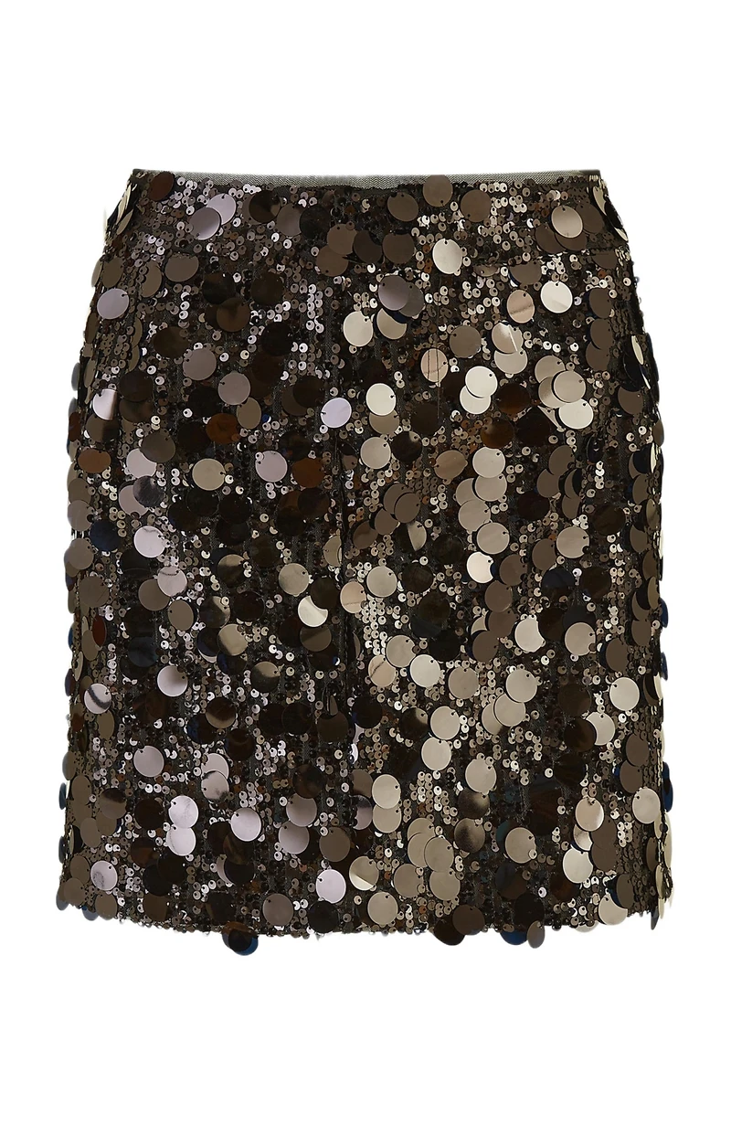 Yumi Women's Big Sequin Mini Skirt