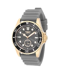 Invicta Men's Quartz Pro Diver Watch – Charcoal Strap, Round Case Diameter 43mm