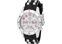 Invicta Women's Quartz Angel Watch – White Strap, Round Case Diameter 38mm