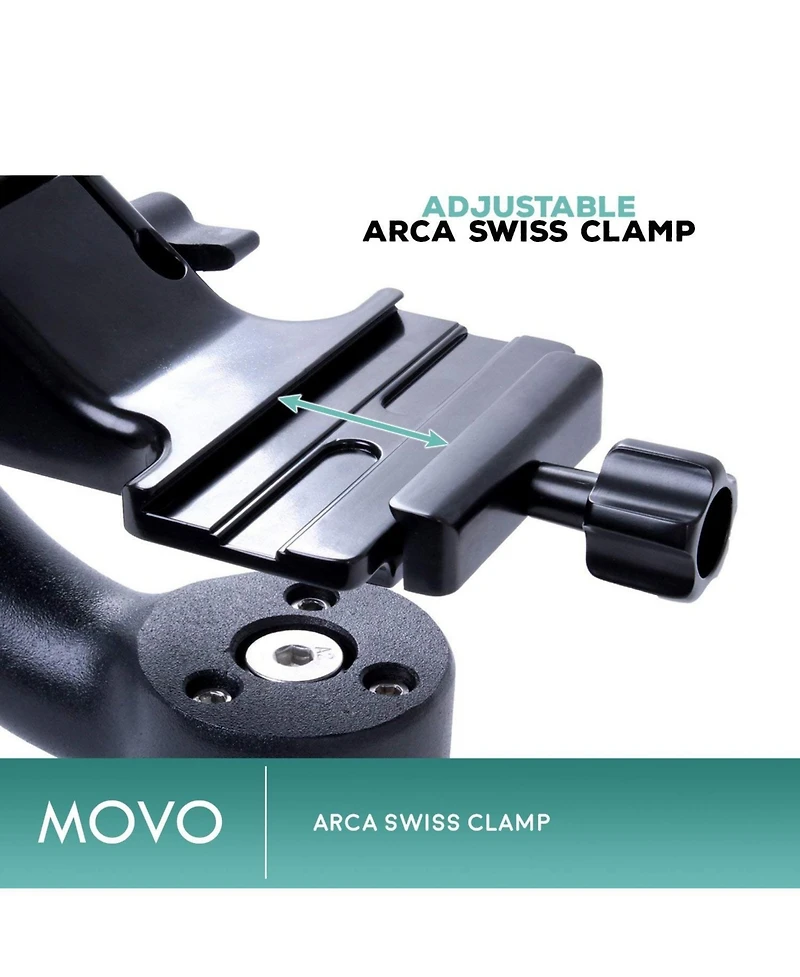 Movo GH700 Mkii Professional Gimbal Dslr Tripod Head with Long and Short Arca-Swiss Plates
