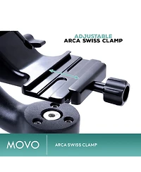 Movo GH700 Mkii Professional Gimbal Dslr Tripod Head with Long and Short Arca-Swiss Plates