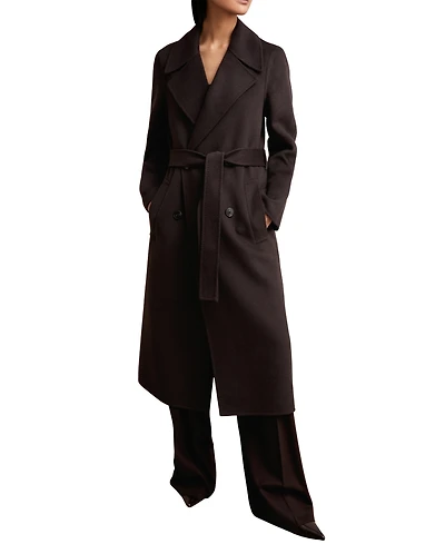 Reiss Women's Double-Breasted Blindseam Wool-Blend Coat