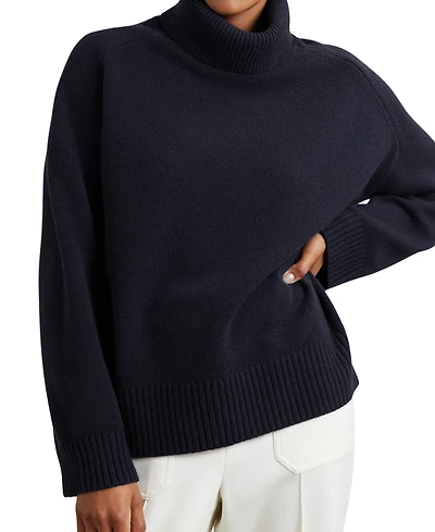 Reiss Women's Wool-Cashmere Roll-Neck Sweater