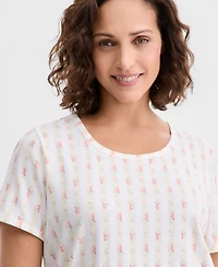 Charter Club Women's Combuster Short-Sleeve Pajama Set, Macy's Exclusive