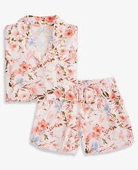 State of Day Women's Fluid Knit Notched-Collar Pajama Set Xs-3X, Exclusively at Macy's