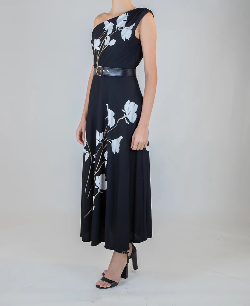 Taylor Women's Belted Off-The-Shoulder Dress