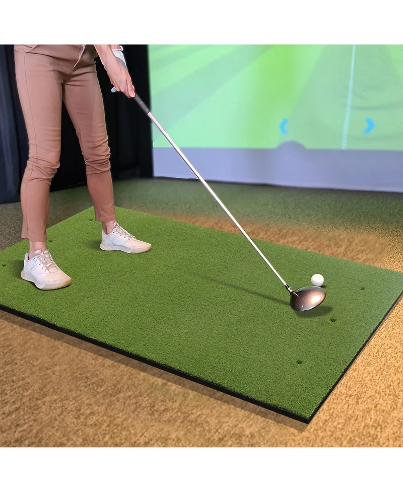 Skonyon 5 x 3 ft Artificial Turf Grass Practice Mat for Indoors and Outdoors-20mm