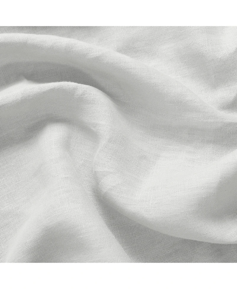 Half Price Drapes Crisp White French Linen Room Darkening Curtain