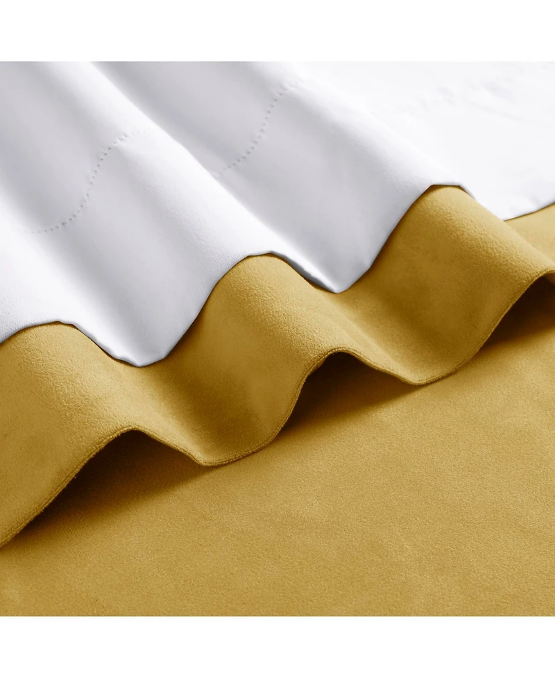 Half Price Drapes Fool's Gold Signature Velvet Blackout Curtain