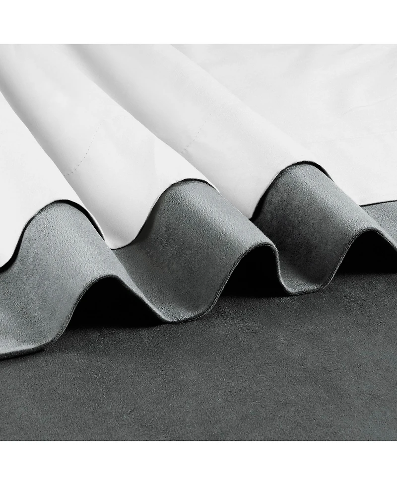 Half Price Drapes Natural Grey Signature Velvet Blackout Curtain