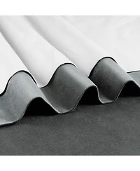 Half Price Drapes Natural Grey Signature Velvet Blackout Curtain