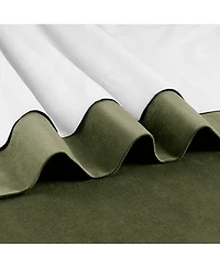 Half Price Drapes Hunter Green Signature Velvet Blackout Curtain