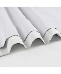 Half Price Drapes Primary White Signature Velvet Blackout Curtain