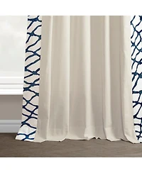 Half Price Drapes Ellis Bordered Cotton Curtain