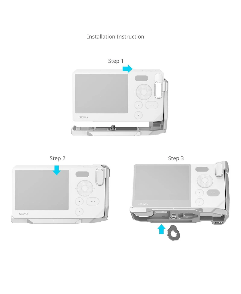 SmallRig L-Shaped Mount Plate with Handle for Sigma Bf Camera, Silver